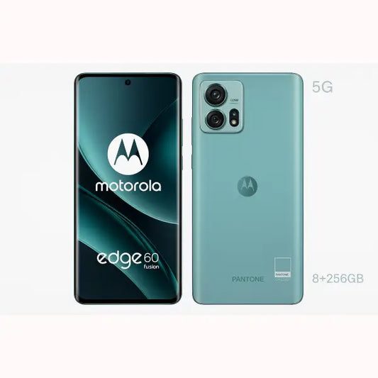 Smartphone Motorola Edge 60 Fusion verde menta con doppia fotocamera posteriore 5G 8 GB di RAM e 256 GB di memoria