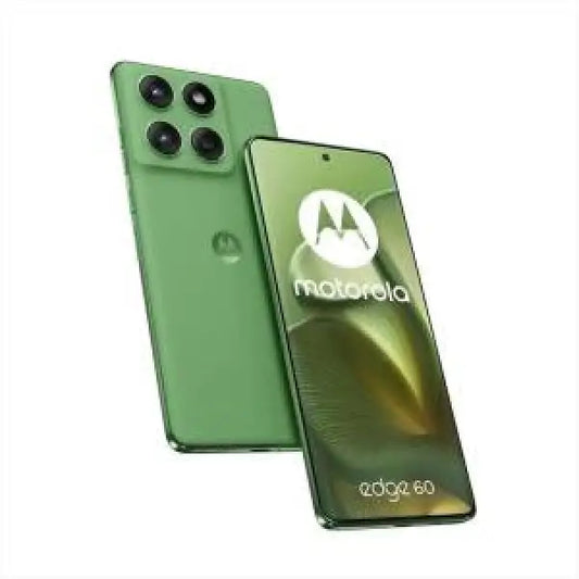 Smartphone Motorola verde modello Edge 30 con quattro fotocamere posteriori e display curvo