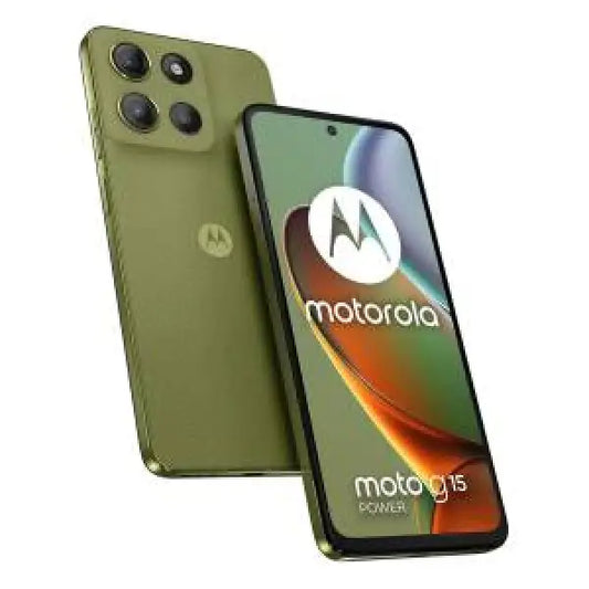 Smartphone Motorola moto g13 verde con tripla fotocamera posteriore e schermo touch display