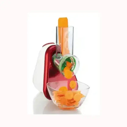 Frullatore e impastatrice MOULINEX rosso con estrattore di verdure e ciotola trasparente