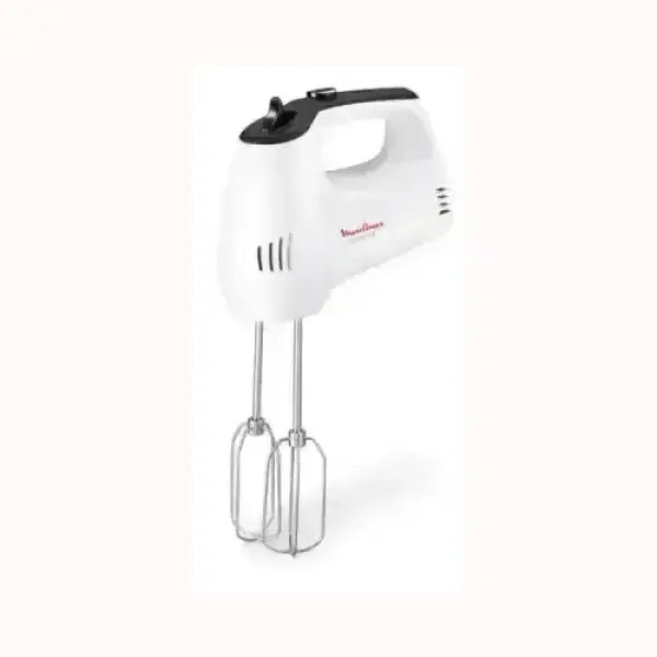 Frullatore elettrico MOULINEX bianco con doppie fruste in acciaio inox per impasti e miscele