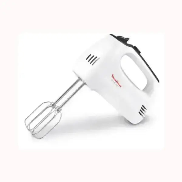 Frullatore elettrico MOULINEX bianco con fruste in acciaio inox per impasti e miscelazione