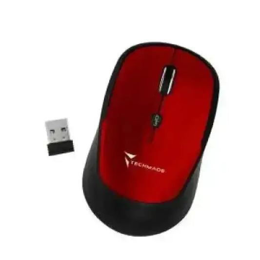 Techmade Mouse Wireless TM-XJ35 Red Accessori informatica