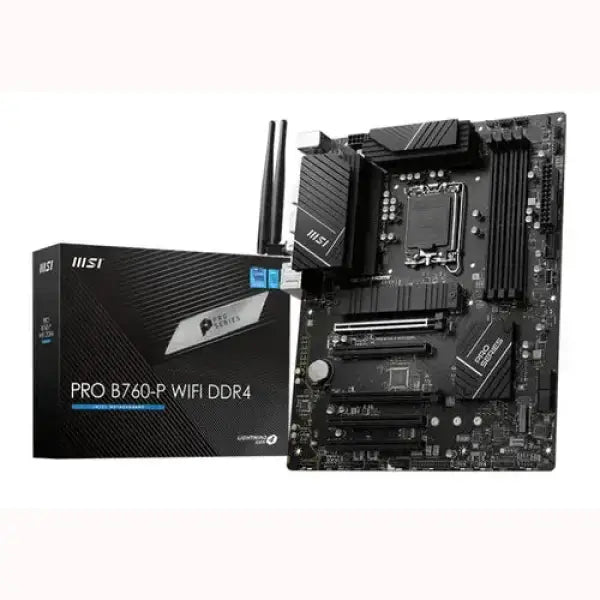 MSI MB 1200 12/13° GEN. PRO B760-P WIFI 4xDDR4 4xSATA M.2 HDMI/DP Schede madri