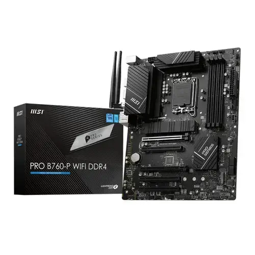 MSI MB 1200 12/13° GEN. PRO B760-P WIFI 4xDDR4 4xSATA M.2 HDMI/DP Schede madri