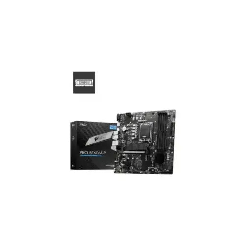 MSI MB 1700 12/13/14°GEN. PRO B760M-P 4xDDR5 4xSATA M.2 VGA/HDMI/DP MSI