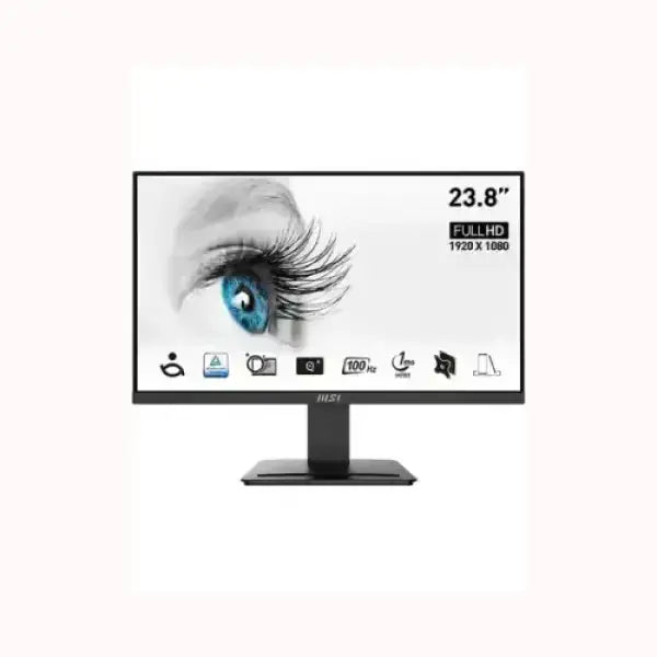 Monitor MSI da 23,8 pollici Full HD 1920x1080 con design moderno e supporto regolabile
