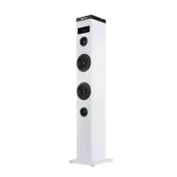 NGS Speaker a Torre Sky Charm Bluetooth USB RadioFM AUX 50W Bianca Audio