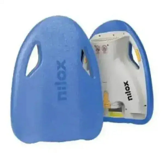 Acquascooter elettrico Nilox blu con design compatto e maniglie per facilità d'uso