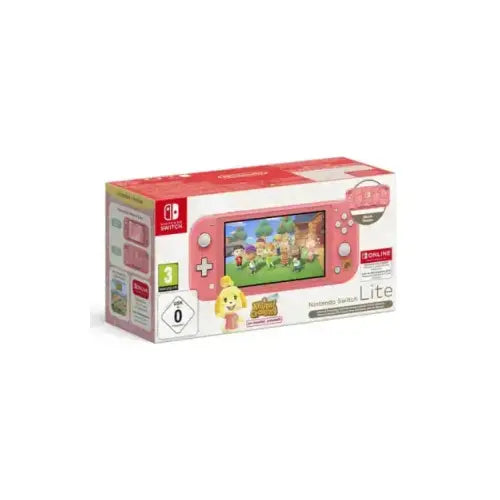 NINTENDO SWITCH CONSOLE LITE CORALLO ANIMAL CROSSING ISABELLE ALOHA IT Nintendo