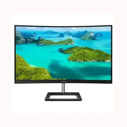 Monitor curvo PHILIPS con design moderno e piedistallo rettangolare per immagini nitide e immersive