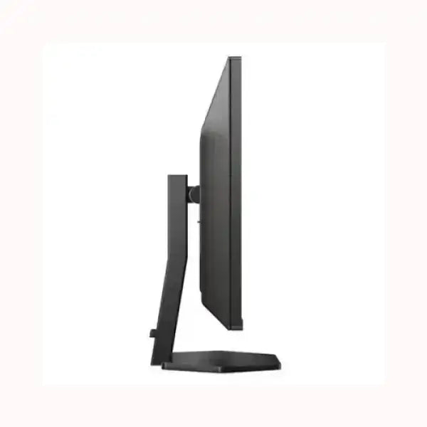 Monitor PHILIPS nero vista laterale con design sottile e supporto regolabile