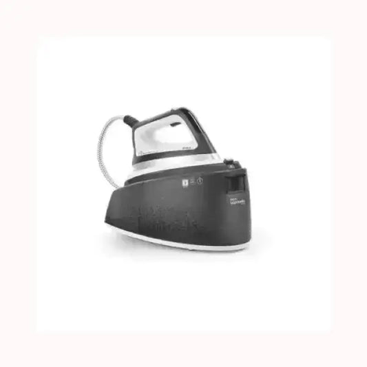 Ferro da stiro Polti con base nera e manico ergonomico per stiratura efficiente
