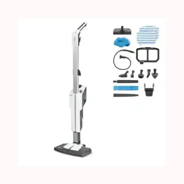 Aspirapolvere POLTI bianco con accessori multipli per pulizia profonda della casa