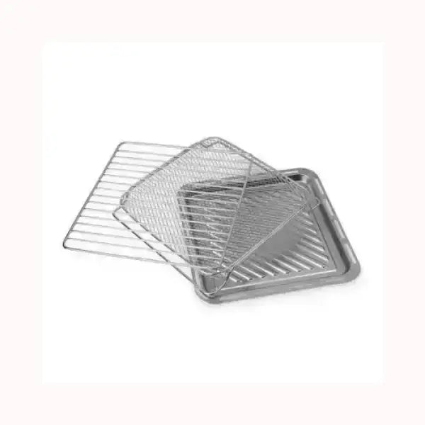 Set di accessori metallici per friggitrici PRINCESS con griglia e teglia per cucinare in modo versatile