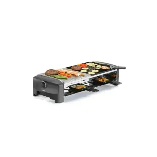 PRINCESS BISTECCHIERA RACLETTE 8 STONE GRIGLIA + PIETRA 42x42CM 1400W - Bistecchiere - TecnoRoyal