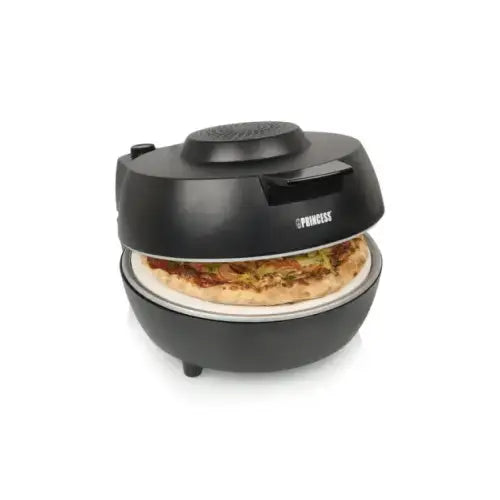 PRINCESS FORNO PIZZA PRO PIETRACERAMICA 30cm 400° 1200W NERO - Fornetti - TecnoRoyal