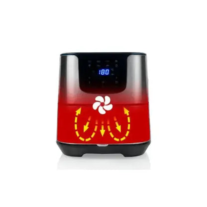 PRINCESS FRIGGITRICE AD ARIA AEROFRYER XXL 5,5LT 1700W NERO/INOX - Friggitrici - TecnoRoyal