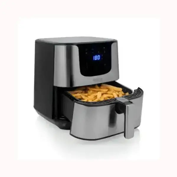 Friggitrice ad aria Princess in acciaio inox con cestello estraibile e display digitale