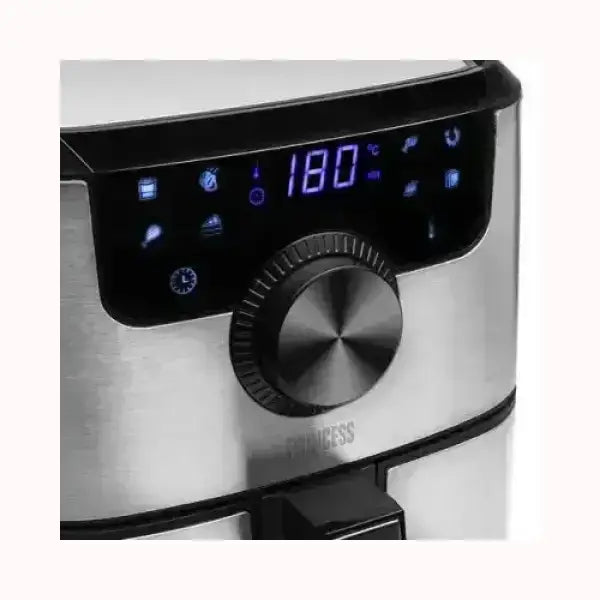 Friggitrice PRINCESS in acciaio inox con pannello digitale e controllo temperatura a 180 gradi