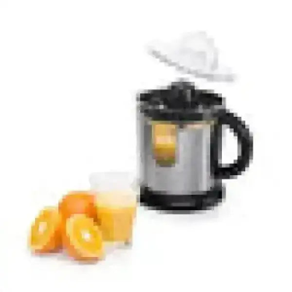 Spremiagrumi PRINCESS in acciaio inox con contenitore trasparente e arance fresche