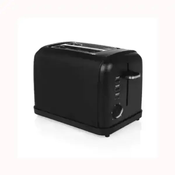 Tostapane nero PRINCESS con due fessure, regolazione doratura e design compatto