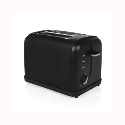 Tostapane nero PRINCESS con due fessure, regolazione doratura e design compatto