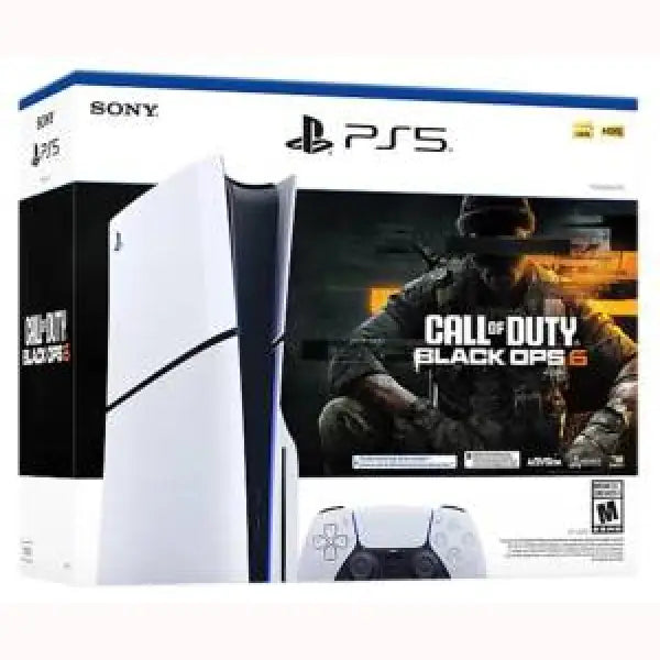 PS5 Console 1TB Standard Slim White Call of Duty 6 Bundle ITA Console