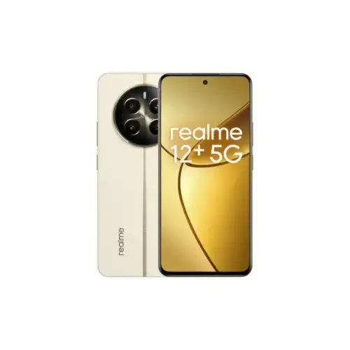 Smartphone Realme 12 GB 512 GB in colore beige con display grande e tripla fotocamera posteriori
