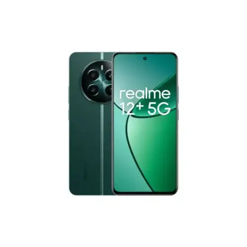 Smartphone Realme 12+ 5G offerta con display luminoso e design elegante in verde