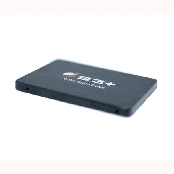 Disco rigido SSD S3 plus nero con design compatto e superficie spazzolata