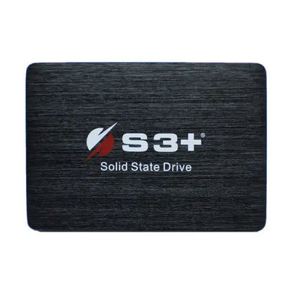 SSD S3 Plus disco rigido solido nero con logo bianco e rosso per archiviazione veloce