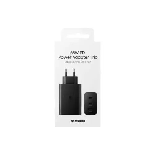 Samsung Caricatore 65W Trio EP-T6530 FC USB-C+USB-A Black - Accessori telefonia - TecnoRoyal