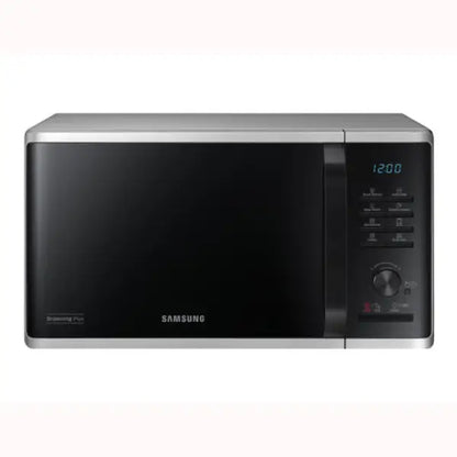 Samsung Forno Microonde da tavolo con display digitale grigio e pannello di controllo touch
