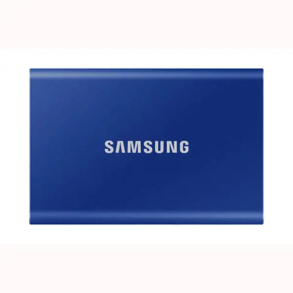 Samsung Portable SSD blu compatto in alluminio con logo Samsung unita esterna veloce per backup e trasferimenti