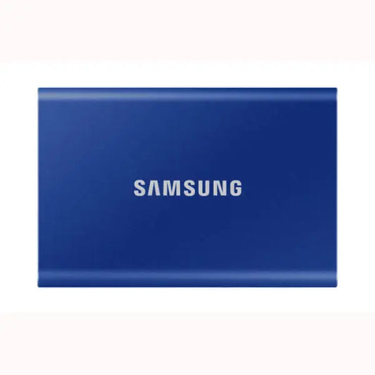 Samsung Portable SSD blu compatto in alluminio con logo Samsung unita esterna veloce per backup e trasferimenti