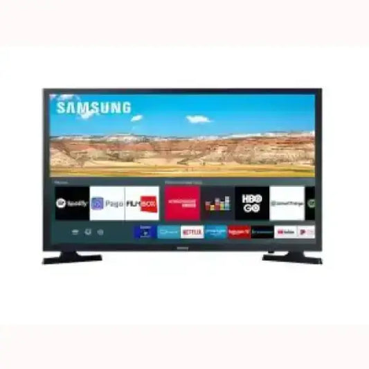 Televisore SAMSUNG smart con schermo LED e interfaccia per app di streaming