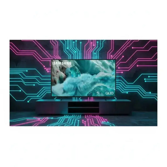 Televisore Samsung TV QLED con immagini vibranti e design moderno, ideale per ogni soggiorno