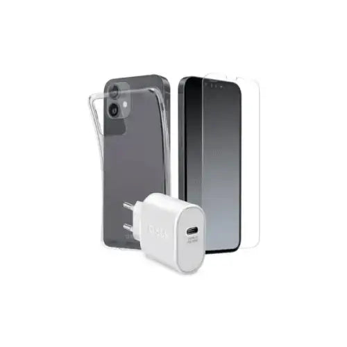 SBS KIT31IP1361 mobile phone starter kit Trasparente, Bianco - Accessori telefonia - TecnoRoyal