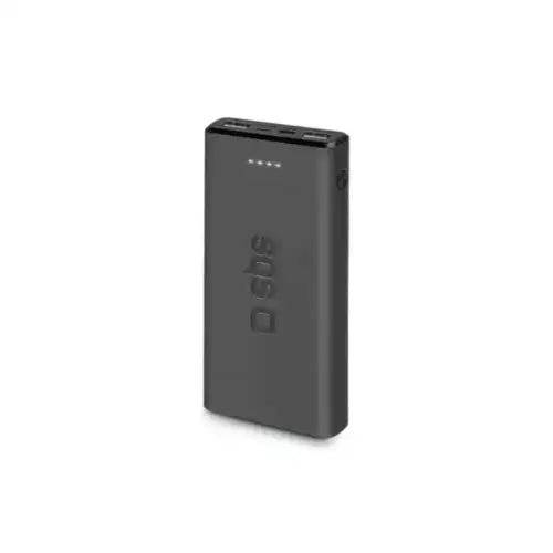 SBS Power bank 10.000 mAh extra slim con porta USB 2.1A Intelligent Charge (IC) batteria portatile Polimeri di litio (LiPo) Nero - Powerbank - TecnoRoyal
