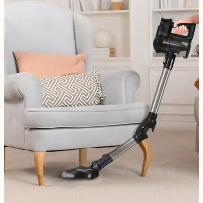 Scopa elettrica Innoliving wireless nera con tubo in metallo per pulizia sotto mobili