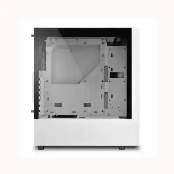Case SHARKOON bianco con pannello laterale in vetro temperato per PC da gaming e workstation