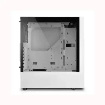 Case SHARKOON bianco con pannello laterale in vetro temperato per PC da gaming e workstation