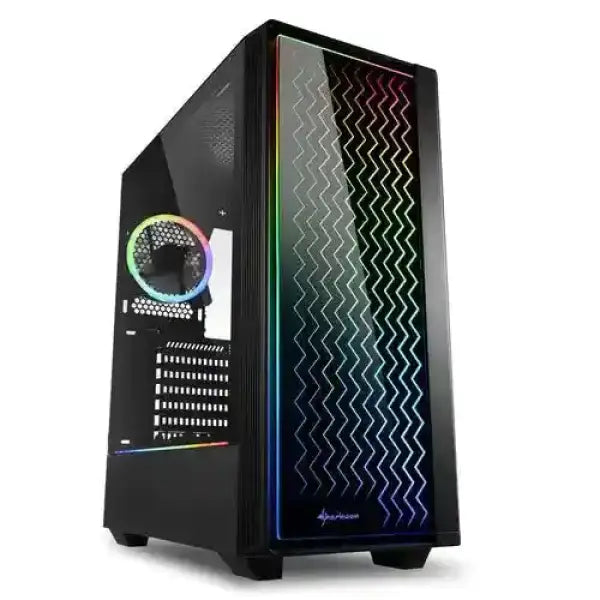 SHARKOON PC CASE GAMING RGB LIT200 MIDI TOWER LED USB3.0 NERO Case