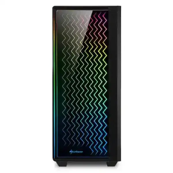 SHARKOON PC CASE GAMING RGB LIT200 MIDI TOWER LED USB3.0 NERO Case
