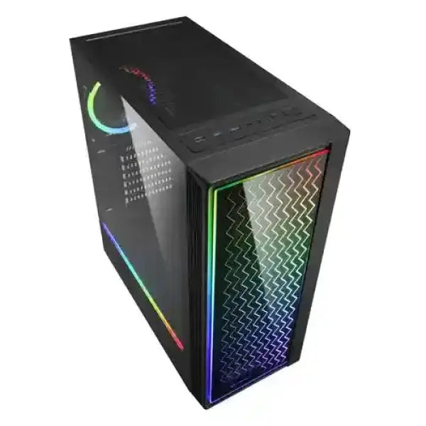 SHARKOON PC CASE GAMING RGB LIT200 MIDI TOWER LED USB3.0 NERO Case