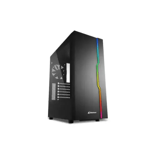 SHARKOON PC CASE GAMING RGB SLIDER MIDDLE TOWER LED USB3.0 NERO - Case - TecnoRoyal