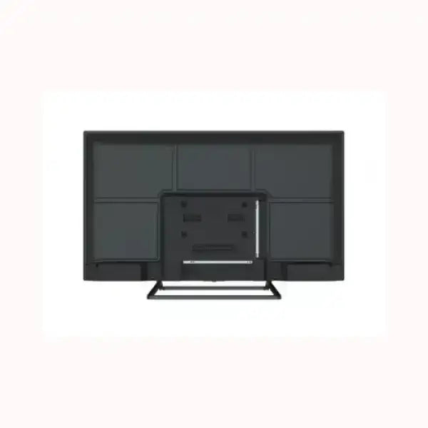 Retro della SMART TECH TV con design nero e supporto da tavolo integrato