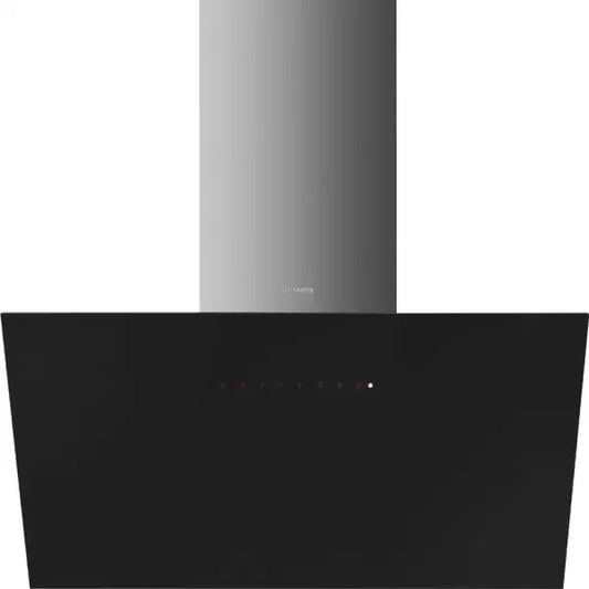 Cappa Aspirante a Muro SMEG 90cm in acciaio inox e vetro nero per cucina moderna