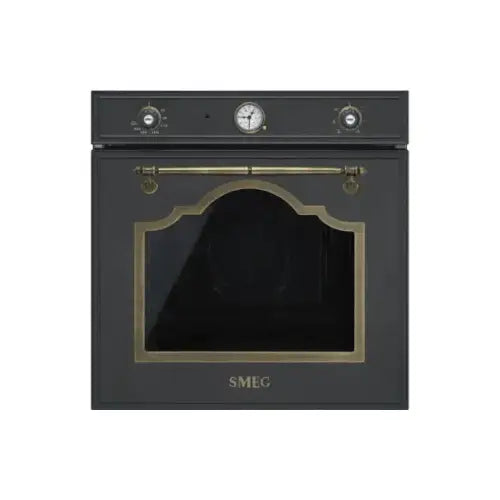 SMEG FORNO INCASSO VENTIL.CORTINA 2MAN.70LT 60CM OTTONE ANTICO SF700AO - Forni - TecnoRoyal